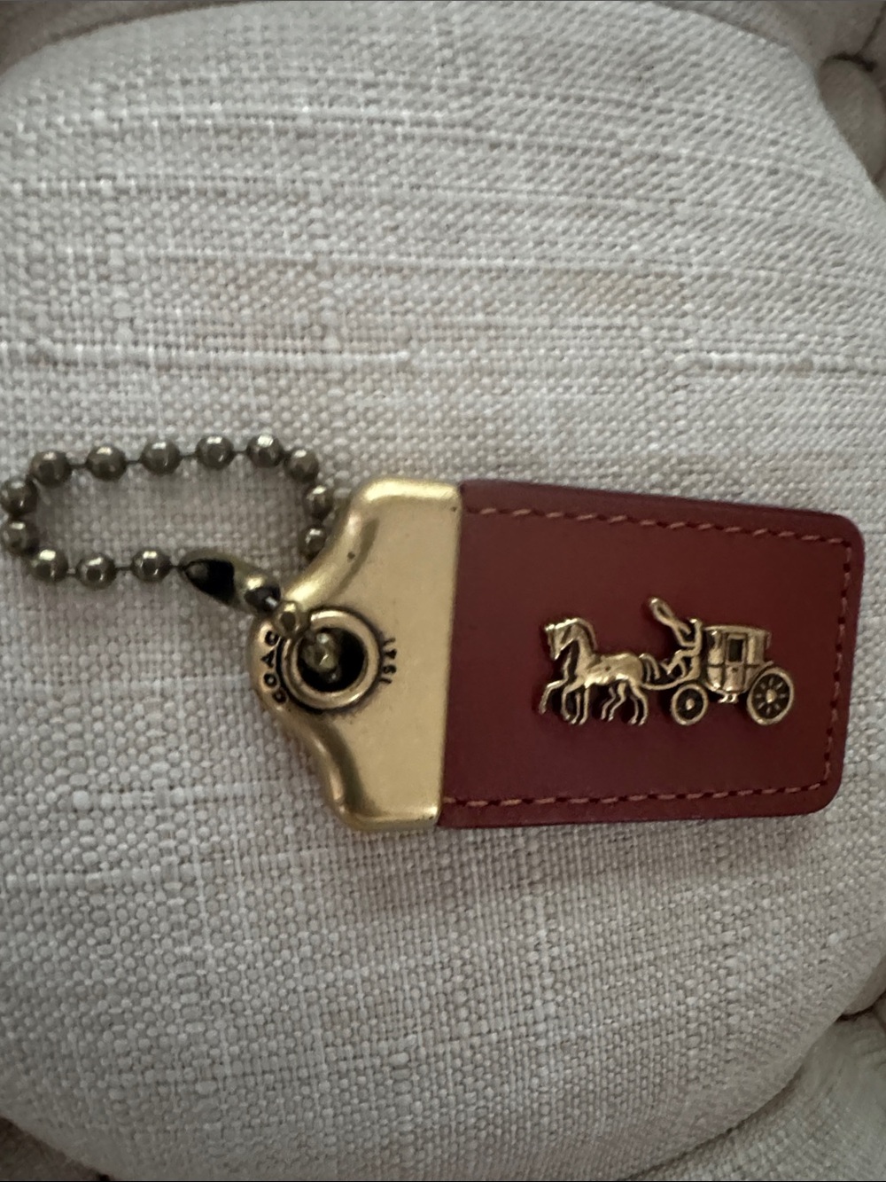Coach 1941 glovetanned Leather hand tag NWOT